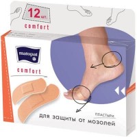 Пластырь медицинский Matopat Comfort, 12 шт
