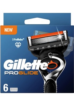 Сменные кассеты для бритья Gillette Fusion Proglide, 6 шт