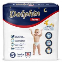Підгузки-трусики дитячі Dolphin 5 junior (11-25 кг), 24 шт