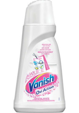 Пятновыводитель Vanish Oxi action для белых тканей 1 л.