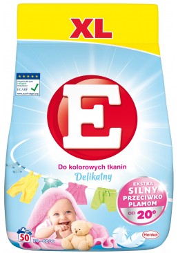  Детский стиральный порошок E деликатный для цветных вещей, 3 кг (50 стирок)