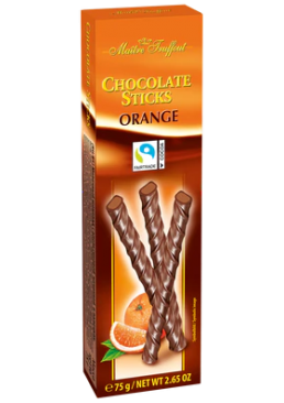 Шоколадные палочки Maitre Truffout Апельсин, 75 г