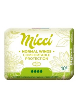 Гигиенические прокладки Micci Normal 4 капли, 10 шт