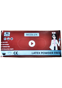 Рукавички сині MEDLUX XL, 50 шт
