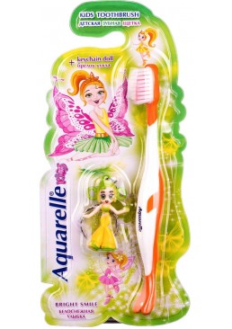 Дитяча зубна щітка Aquarelle з лялькою, 1 шт