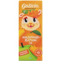 Сок Galicia мандариново-яблочный неосветленный, 200мл