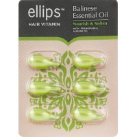 Витамины для волос Ellips Bali Nouris Питание и смягчение Бали с маслом плюмерии и жасмина, 6 шт