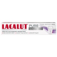 Зубная паста Lacalut Pure White отбеливающая, 75 мл