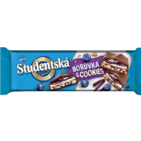 Шоколад Studentska Boruvka & Cookies, 235 г