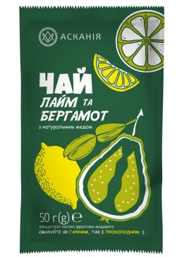 Фруктово-медовый чай Аскания Лайм и Бергамот, 50 г