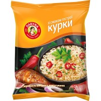 Вермишель быстрого приготовления Daryna со вкусом острой курицы, 50 г