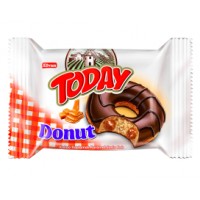 Пончик бисквитный карамельный Elvan TODAY DONUT CARAMEL, 50 г
