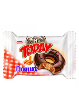 Пончик бісквітний карамельний Elvan TODAY DONUT CARAMEL, 50 г