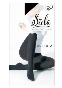 Колготки женские Siela Velour, 150 DEN, Nero, размер 5