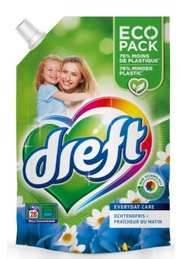 Бесфосфатный универсальный гель для стирки белья Dreft орхидея, 1.54 л (28 стирок)