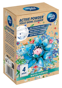 Туалетный порошок Ambi Pur Active Clean Water Flowers, 4x100 г
