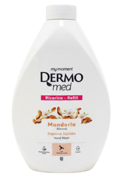 Крем-мыло жидкое DermoMed Карите и миндаль, 1 л