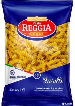 Макароны Pasta Reggia 48 Fusilli Спираль, 500 г 