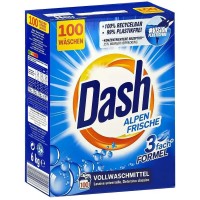 Порошок для прання універсальний Dash Alpen Frische, 6 кг (100 прань) 
