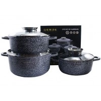 Набір каструль Zauberg Black 3020/22/24 BL, 3 шт
