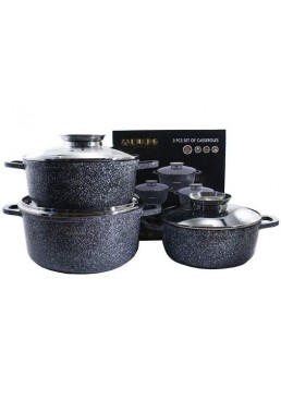 Набор кастрюль Zauberg Black 3020/22/24 BL, 3 шт