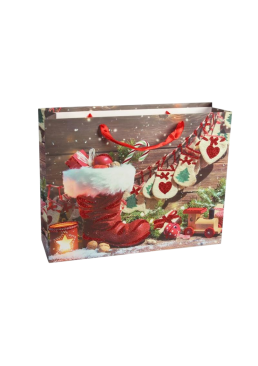 Подарочный пакет «Счастливого Рождества», 24х18х10 см