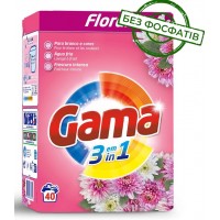 Порошок для прання Gama Floral 3в1 з квітковим ароматом, 2.2 кг (40 прань)