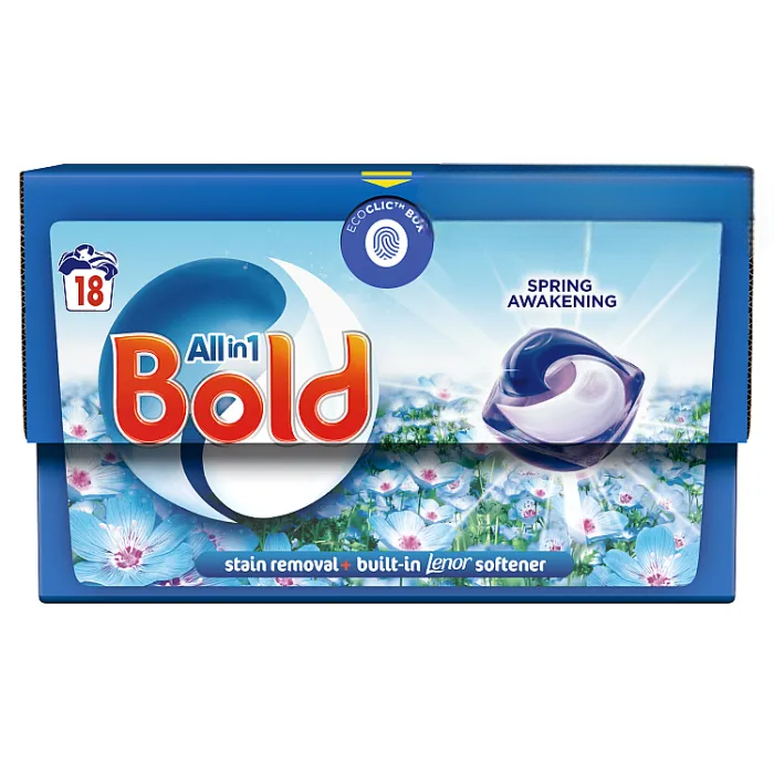 Капсули для прання універсальні Bold All in 1 Spring Awakening, 18 шт  (918906) - 