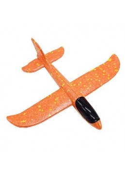 Самолет из пенопласта, 48 см (оранжевый)