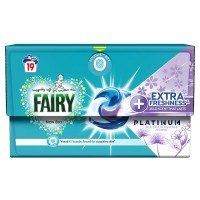 Капсули для прання дитячих речей Fairy Platinum+Extra Freshness, 19 шт