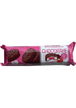 Печенье Choco Paye Клубничное с маршмеллоу, покрытое шоколадной глазурью, 216 г