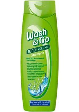 Шампунь против перхоти Wash&Go  с технологией ZPT, 200 мл