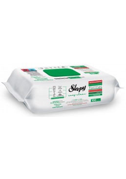 Влажные салфетки для уборки Sleepy Easy Clean с клапаном Белое мыло, 100 шт