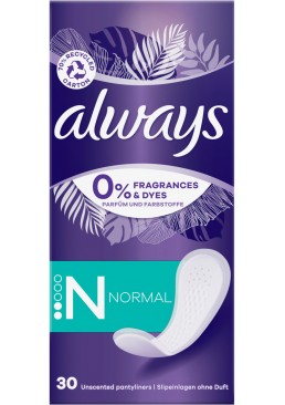 Ежедневные прокладки Always Daily Fresh Normal Без запаха, 30 шт (2 капли)