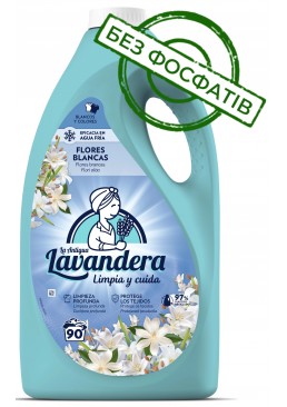 Гель для прання Lavandera Flores Blancas з ароматом жасмину, 4.5 л (90 прань)