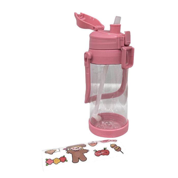 Бутылка для воды с трубочкой, 800 мл -  Бутылка для воды с трубочкой, 800 мл -