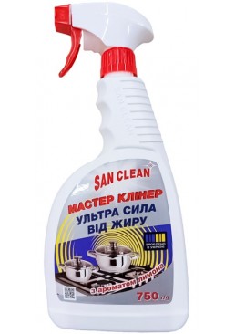 Средство для удаления жира San Clean ультра сила, 750 мл