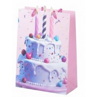 Пакет подарочный «Праздничный торт», 26х32х10 см (в ассортименте)