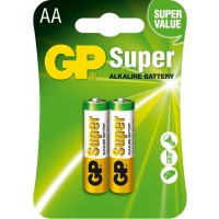 Щелочные батарейки GP Super Alkaline AA 1.5V 15A-U2 LR6, 2 шт 