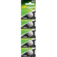 Батарейка GP Lithium Button Cell CR2032-8U5 литиевая, 5 шт