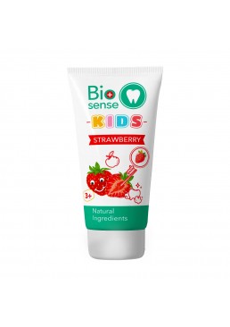 Детская зубная паста Bioton Cosmetics Biosense Kids Strawberry 3+, 50 мл