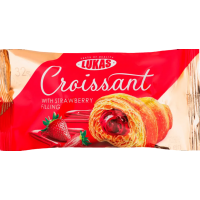 Круасан Lukas з полуничною начинкою, 45 г