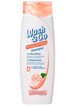 Шампунь для сухих и поврежденных волос Wash&Go с розовой водой, 200 мл