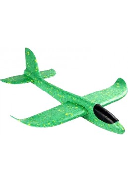 Самолет из пенопласта, 48 см (зеленый)
