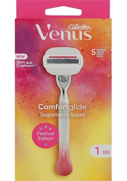 Бритва Gillette Venus Comfortglide Sugarberry, 1 станок + 1 кассета