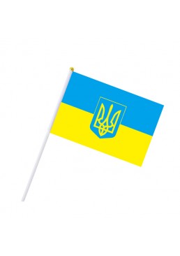 Флажок Украины, 14х21 см
