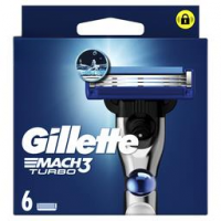 Змінні картриджі для гоління (леза) чоловічі Gillette Mach3 Turbo, 6 шт