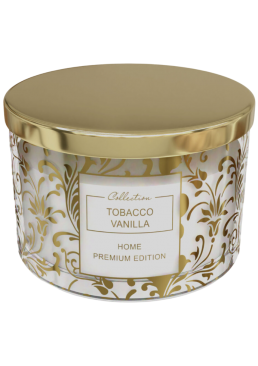 Свеча ароматизированная Pepco Home Tobacco Vanilla (табак и ваниль), 1 кг