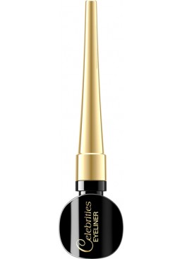 Підводка для очей Eveline Celebrity Eyeliner Чорна, 3 мл