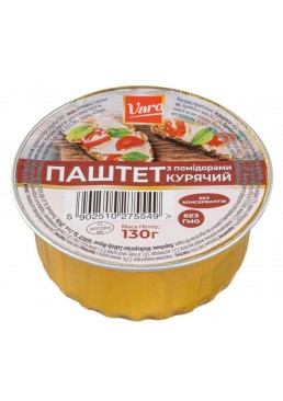 Паштет куриный с помидорами VARO, 130 г